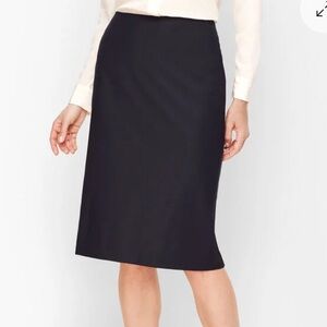 Talbots Classic Black Pencil Skirt